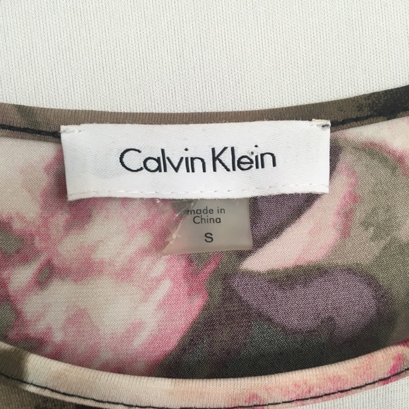 Calvin Klein Women's Floral Top Sz S/P - Picture 4 of 6